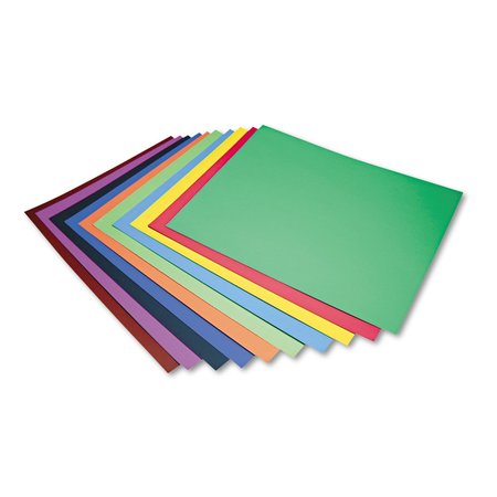 Pacon Poster Board, 4-Ply, Assorted, 28x22, PK100 5487